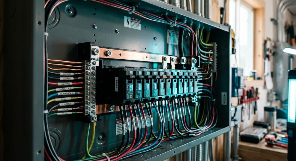 Premium electrical panel and breaker work